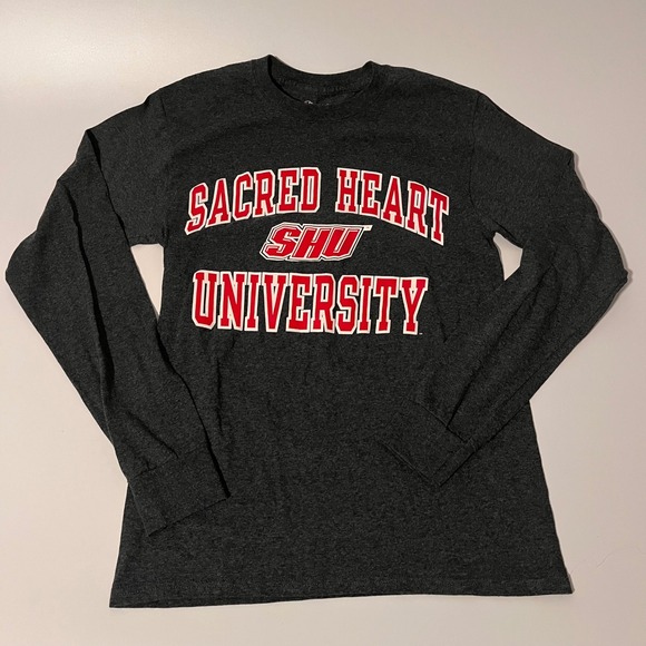 Champion Other - Champion Sacred Heart University SHU Long Sleeve Shirt Charcoal Grey‎ Mens Small